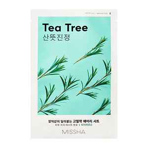 Missha Airy Fit Tea Tree zklidňující plátýnková maska 19 g