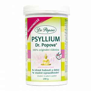 Psyllium indická rozpustná vláknina 240g Dr.Popov