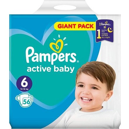 Pampers Active Baby Giant Pack S6 56ks