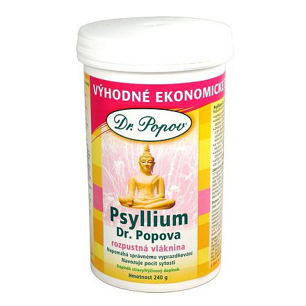 Psyllium indická rozpustná vláknina 240g Dr.Popov