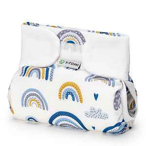 T-tomi Ortopedické abdukční kalhotky - suchý zip Blue rainbow (3-6kg)