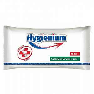 Hygienium Antibakteriální vlhčené ubrousky 15ks