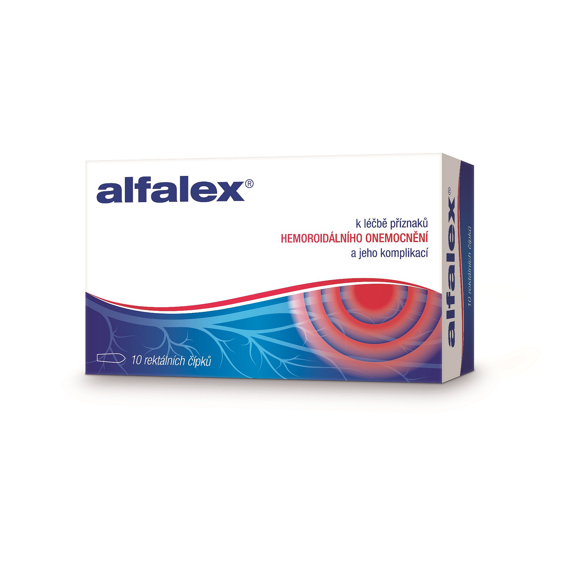 Alfalex rektální čípky 10x2,5 g