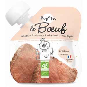 Popote BIO Kapsička Hovězí maso 4/6m+ 60 g