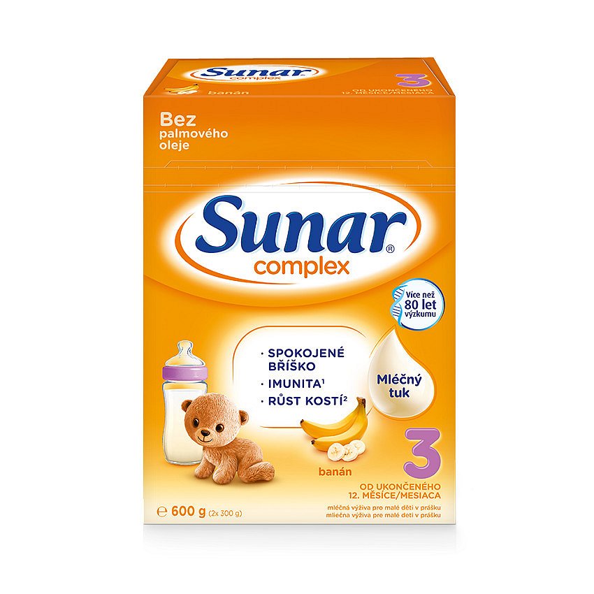 Sunar Complex 3 banán 600g - nový - balení 6 ks