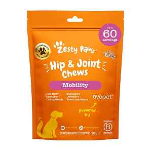 Zesty Paws Hip & Joint Chews (60 ks) – funkční doplněk stravy pro psy na podporu kloubů a pohyblivosti