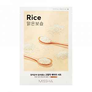 Missha Airy Fit Rice rozjasňující plátýnková maska 19 g