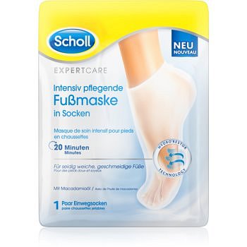 Scholl Expert Care hydratační a vyživující maska na nohy