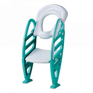 Dolu Schůdky se sedátkem k toaletě zelené