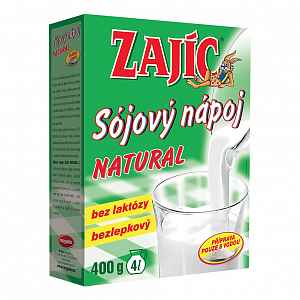 Sójový nápoj - Zajíc natural 400g-krabička