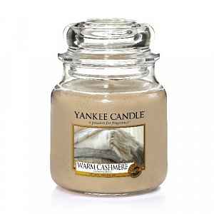 Yankee Candle Warm Cashmere vonná svíčka Classic střední 411 g