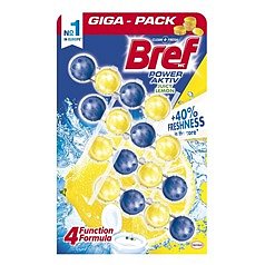 Bref power aktiv wc blok Lemon 4x50 g