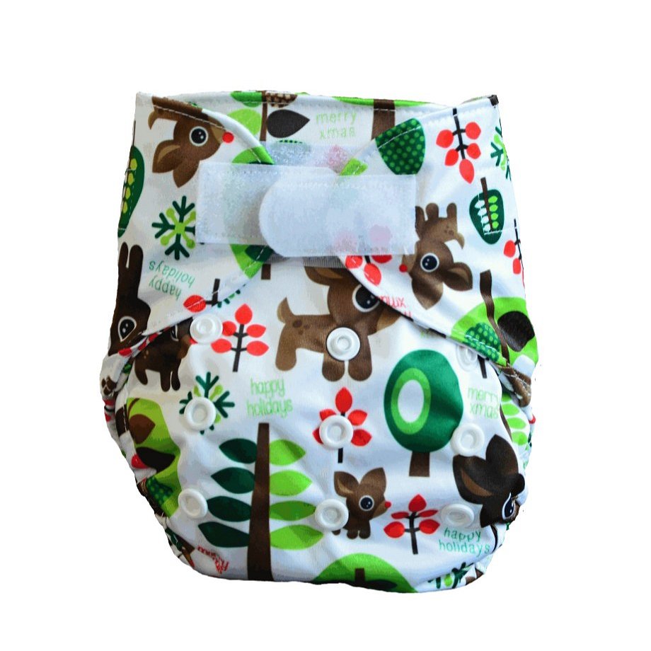 GaGa's pleny Novorozenecké svrchní kalhotky Lesní na suchý zip