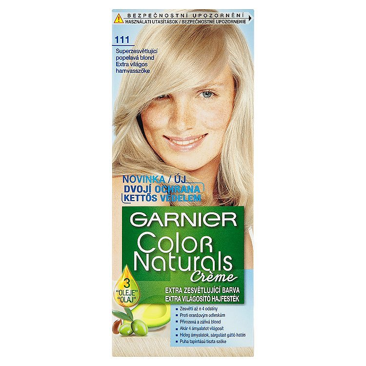 Garnier Color Naturals Crème extra zesvětlující barva superzesvětlující popelavá blond 111