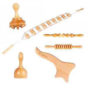 inSPORTline inSPORTline Dřevěná masážní sada na celé tělo Teriva Set