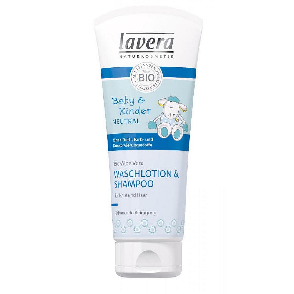LAVERA Baby&Kinder Neutral Vlasový&Tělový šampon 200 ml
