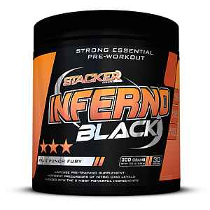 Stacker2 Předtréninkový stimulant Inferno Black 300 g