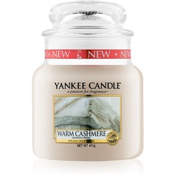Yankee Candle Warm Cashmere vonná svíčka Classic střední 411 g
