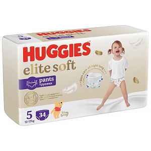 2x HUGGIES® Elite Soft Pants - 5 (34)