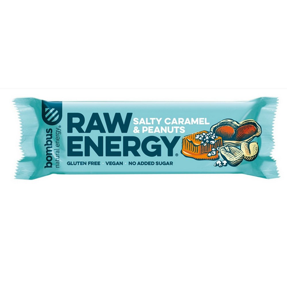 BOMBUS Raw energy salty caramel & peanuts 50 g