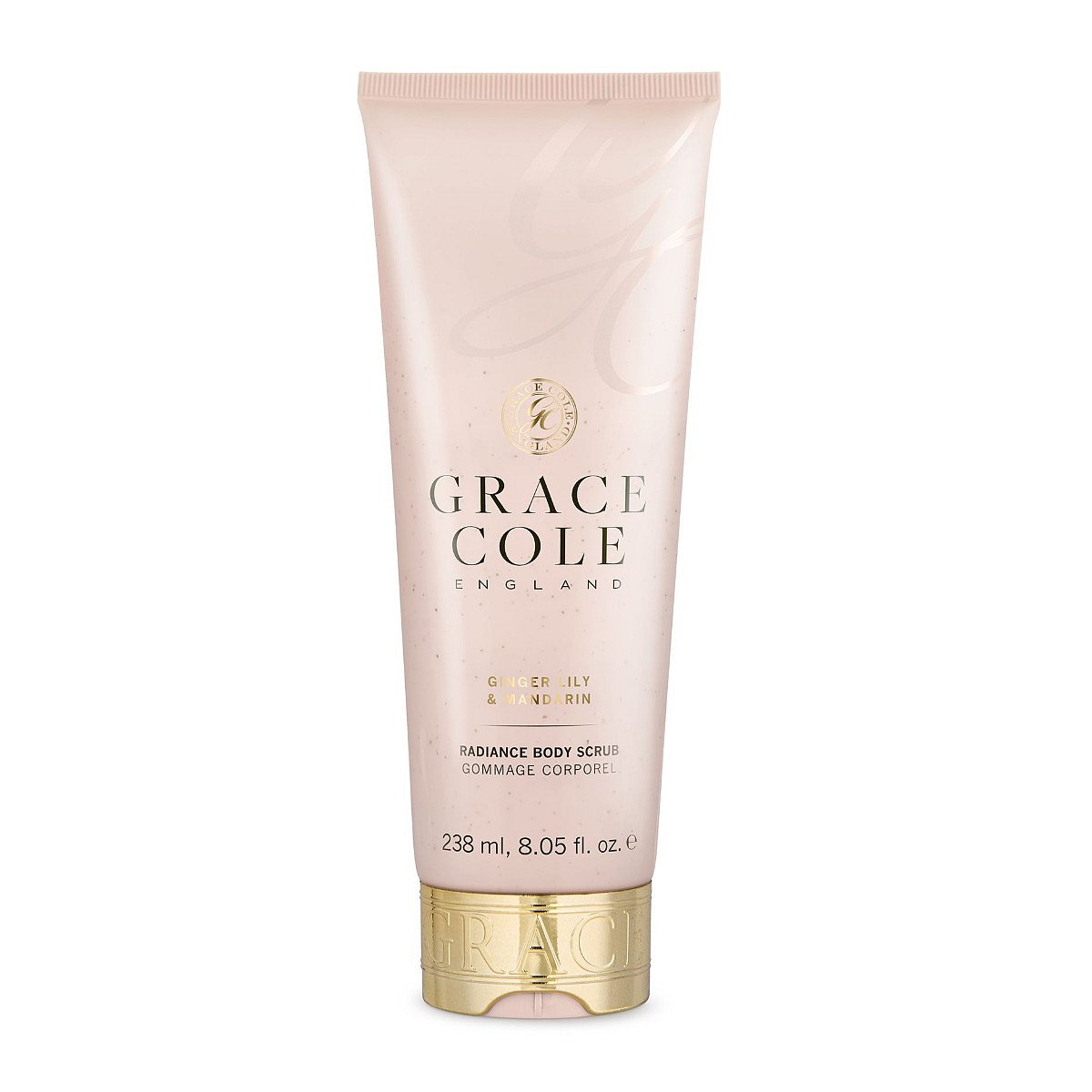 Grace Cole Ginger Lily & Mandarin pečující tělový peeling 238 ml