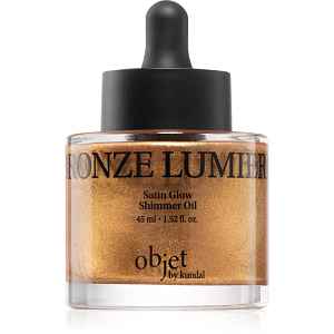 KUNDAL Objet Satin Glow Shimmer Oil třpytivý olej s hydratačním účinkem odstín Bronze Lumier 45 ml