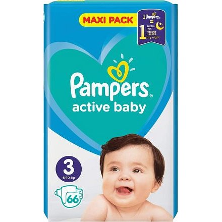 PAMPERS Active Baby VPP S3 66ks