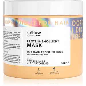 so!flow Medium Porosity Hair Protein-Emollient Mask maska na vlasy proti krepatění 400 ml