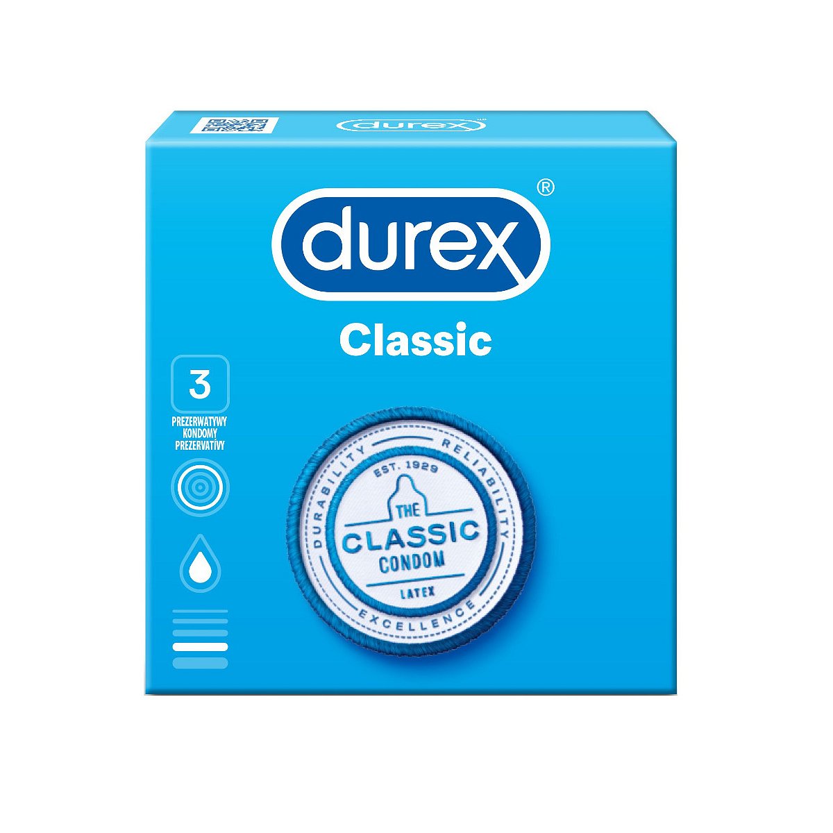 Durex Classic kondomy 3 ks