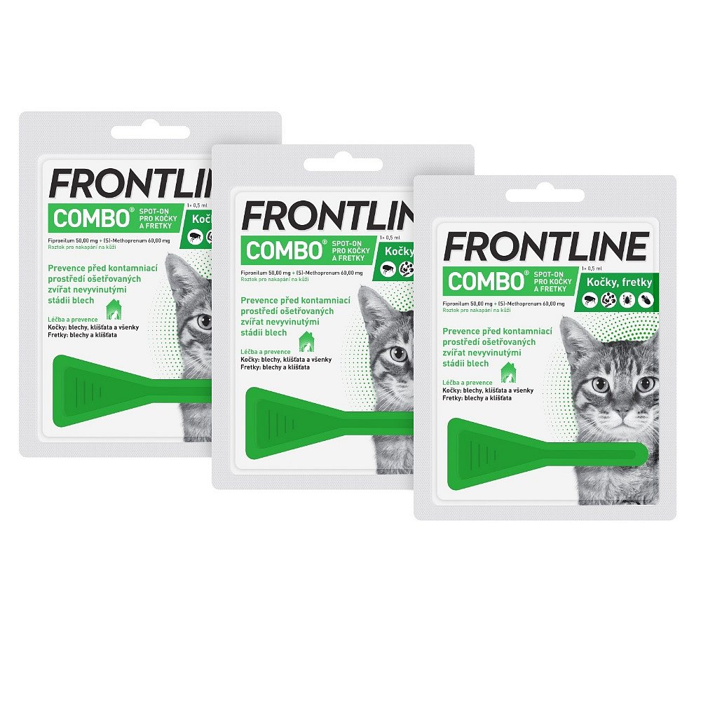 FRONTLINE Combo Spot-on pro kočky 1x0,5 ml 3ks