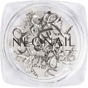 NEONAIL Nail Art 3D Bows dekorace na nehty odstín Silver 1 ks