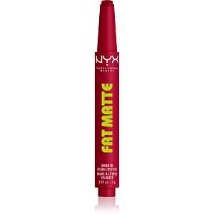 NYX Professional Makeup Fat Matte balzám na rty s matujícím efektem Scarlet Snuggles 2 g
