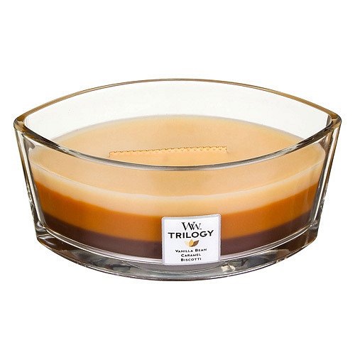 WoodWick Vonná svíčka loď Trilogy Cafe Sweets  453 g