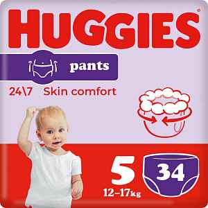 HUGGIES Pants Jumbo 5 12-17kg 34ks