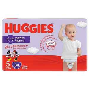 HUGGIES Pants Jumbo 5 12-17kg 34ks