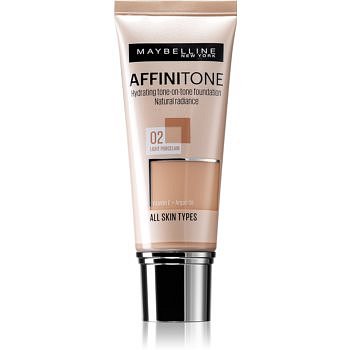 Maybelline Affinitone hydratační make-up odstín 02 Light Porcelain 30 ml