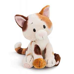 Nici Plyš Kočka tříbarevná 20cm, GREEN