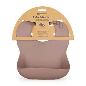 PETITE&MARS Bryndák silikonový Take&Match Velvet Latte 6m+