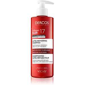Vichy Dercos Collagen Filler 17 hloubkově regenerační šampon proti lámavosti vlasů 400 ml