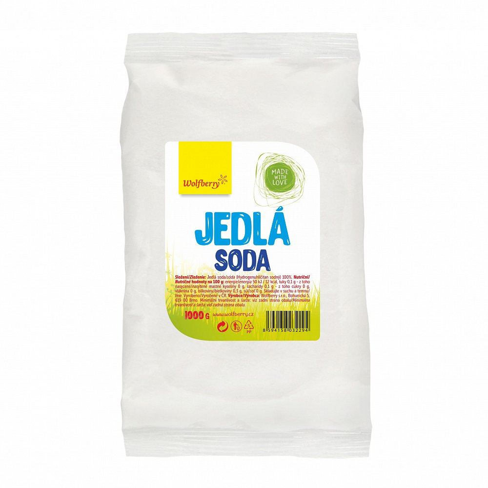 WOLFBERRY Jedlá soda v sáčku 1000 g