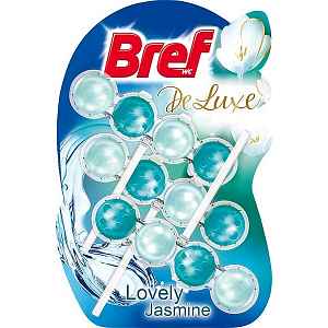 Bref DeLuxe Lovely Jasmine tuhý WC blok 3x50 g