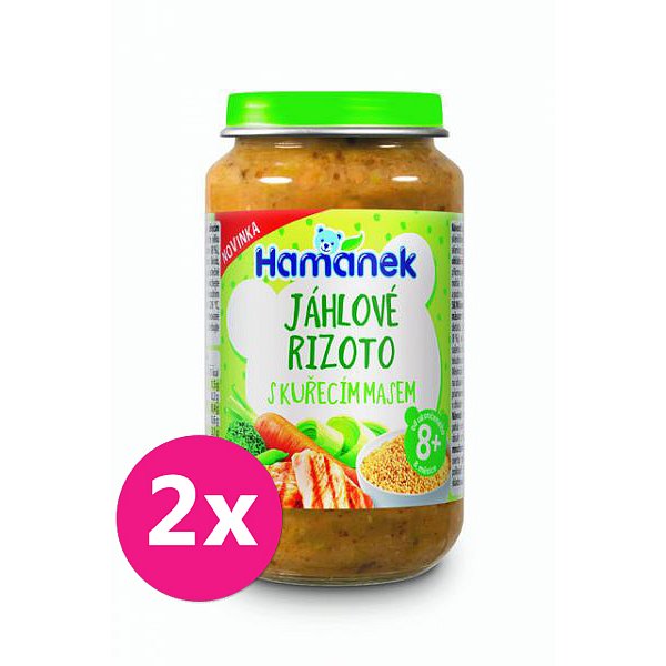 2x HAMÁNEK Jáhlové rizoto s kuřecím masem 230 g