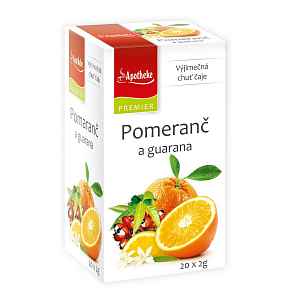 Apotheke Pomeranč a guarana čaj 20 x 2g