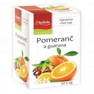 Apotheke Pomeranč a guarana čaj 20 x 2g