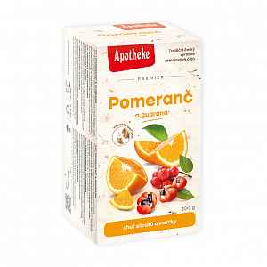 Apotheke Pomeranč a guarana čaj 20 x 2g