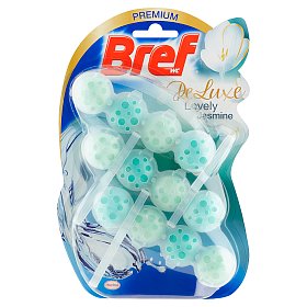 Bref DeLuxe Lovely Jasmine tuhý WC blok 3x50 g