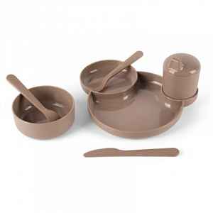 DANTOY Tiny Bio jídelní sada Mocca 7ks 0m+