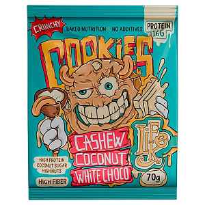 LifeLike Cookies Crunchy cashew coconut white choco 70 g