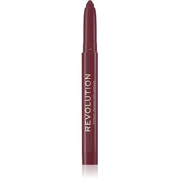 Makeup Revolution Velvet Kiss krémová hydratační rtěnka v tužce odstín Vampire 1,2 g