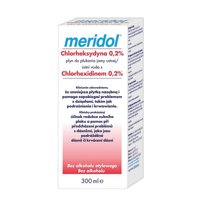 Meridol Ústní voda s chlorhexidinem 0,2% 300 ml